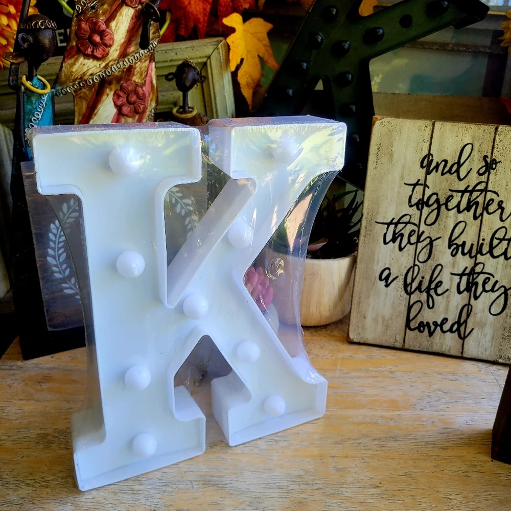 Illuminated Letter 'K' LED Marquee Light